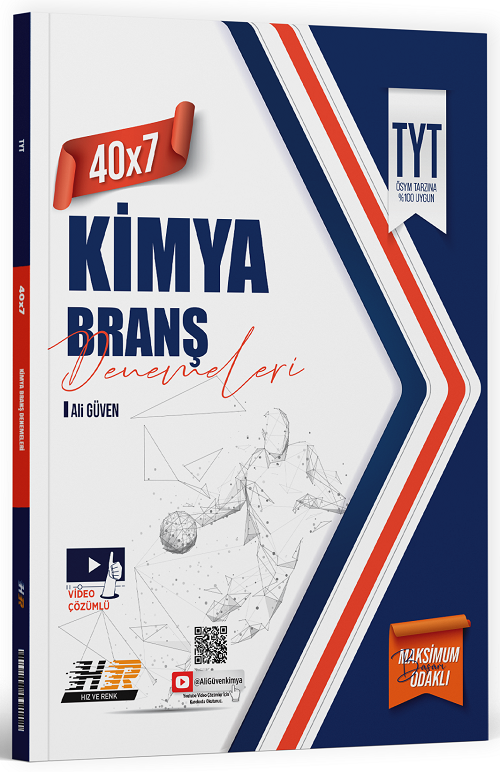 Hız ve Renk YKS TYT Kimya 40x7 Deneme Hız ve Renk Yayınları