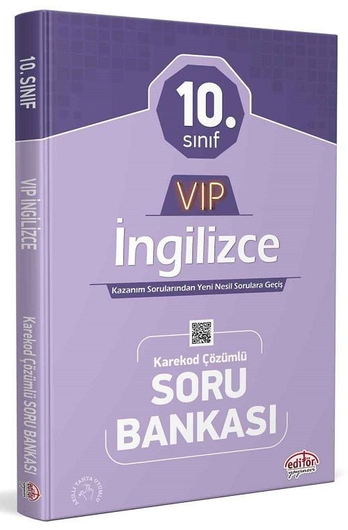 Editör 10. Sınıf VIP İngilizce Soru Bankası Çözümlü Editör Yayınları