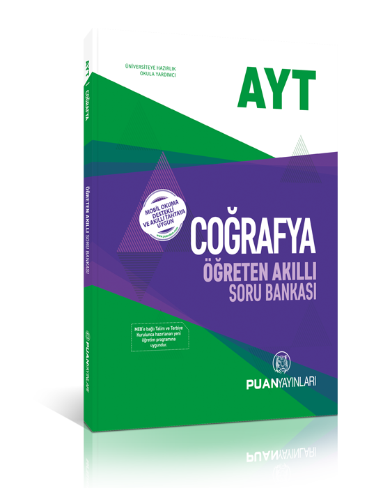 Puan YKS AYT Coğrafya Akıllı Öğreten Soru Bankası Puan Yayınları