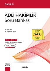 Seçkin BAŞARI Adli Hakimlik Soru Bankası Çözümlü 2. Baskı  - Özge Şen, İbrahim Burak Şen Seçkin Yayınları