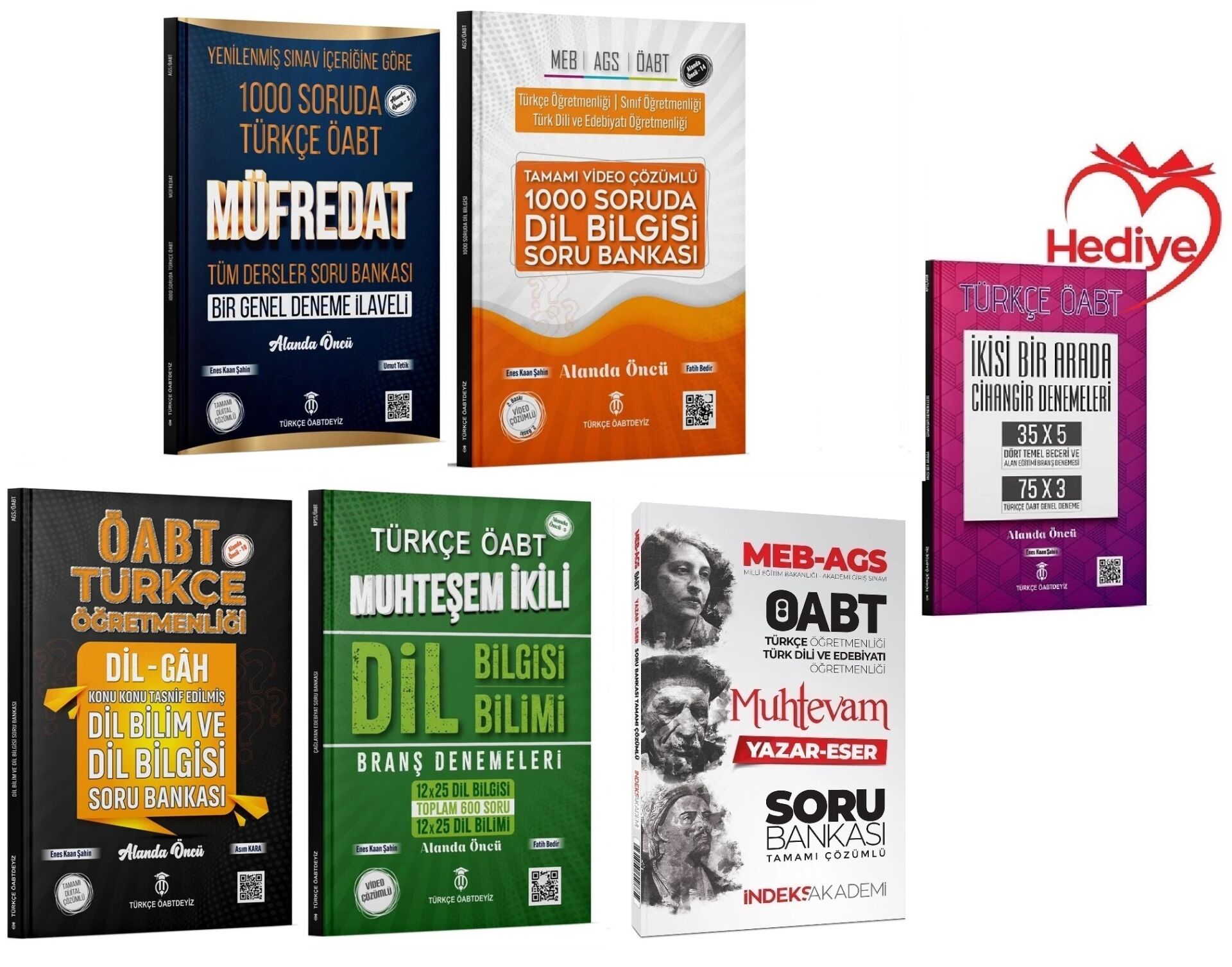 Türkçe ÖABTDEYİZ ÖABT Türkçe Öğretmenliği Dil Bilgisi ve Dil Bilim 5 li Set - Enes Kaan Şahin Türkçe ÖABTDEYİZ - HEDİYELİ