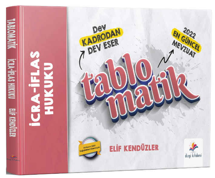 Dizgi Kitap Hakimlik Kaymakamlık İcra İflas Hukuku Tablomatik Konu Anlatımı - Elif Kendüzler Dizgi Kitap Yayınları