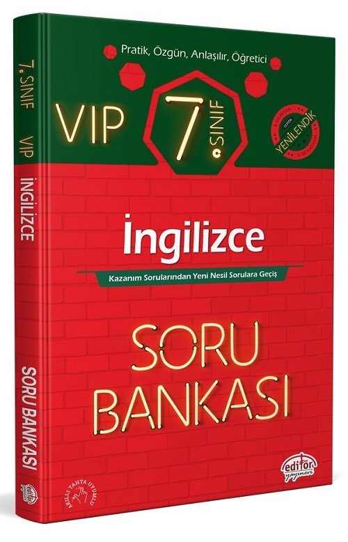 Editör 7. Sınıf VIP İngilizce Soru Bankası Editör Yayınları