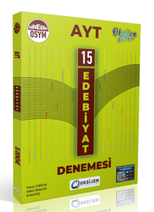 Oksijen YKS AYT Edebiyat 15 Deneme Oksijen Yayınları
