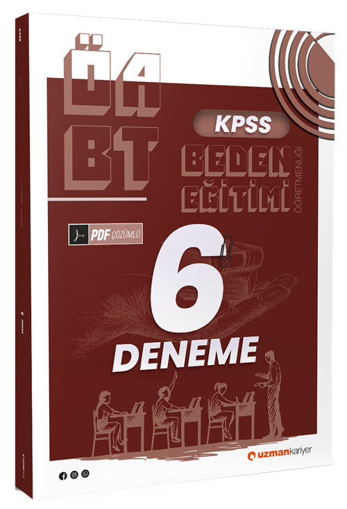 SÜPER FİYAT - Uzman Kariyer ÖABT Beden Eğitimi Öğretmenliği 6 Deneme PDF Çözümlü Uzman Kariyer Yayınları