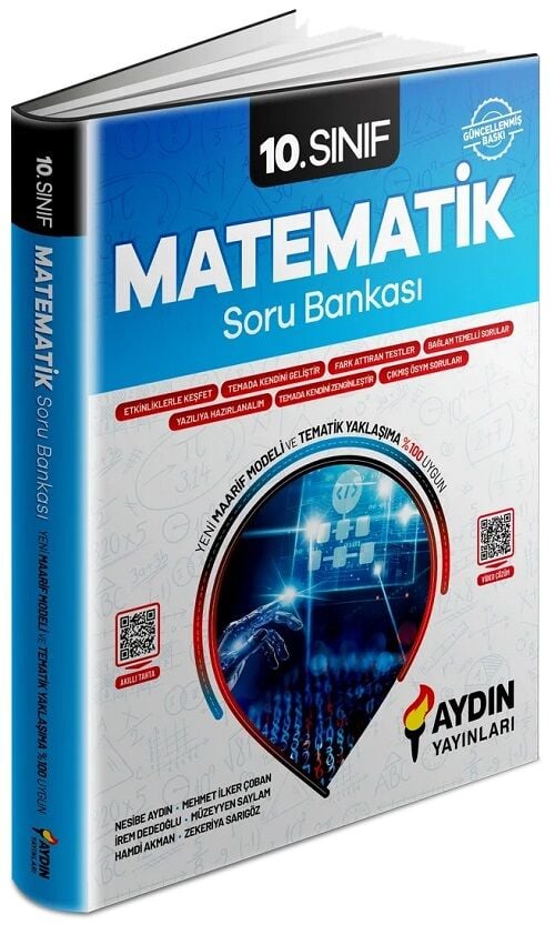 Aydın 10. Sınıf Matematik Maarif Modeli Soru Bankası Çözümlü Aydın Yayınları