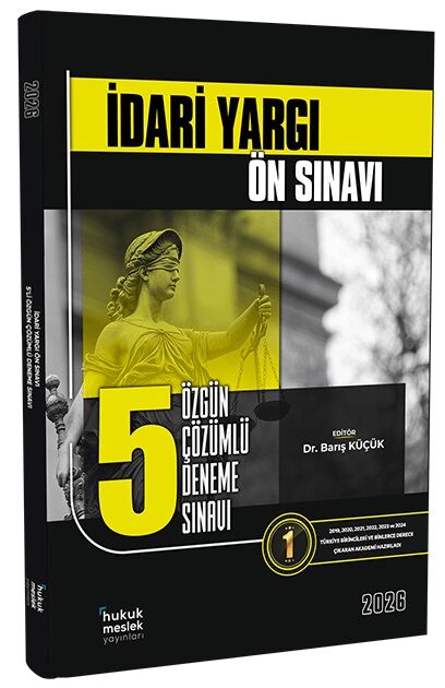 İlken 2026 İYÖS İdari Yargı Ön Sınavı 5 Özgün Deneme Çözümlü İlken Yayınları