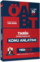 Yediiklim 2027 ÖABT MEB-AGS Tarih Öğretmenliği Konu Anlatımı - Yasin Korkut Yediiklim Yayınları