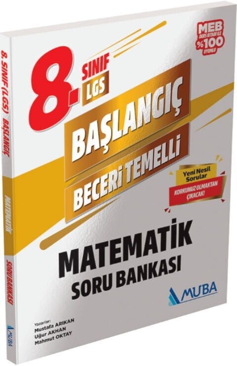 Muba 8. Sınıf LGS Matematik Başlangıç Beceri Temelli Soru Bankası Muba Yayınları