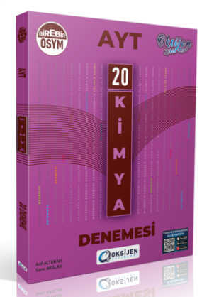 Oksijen YKS AYT Kimya 15 Deneme Oksijen Yayınları