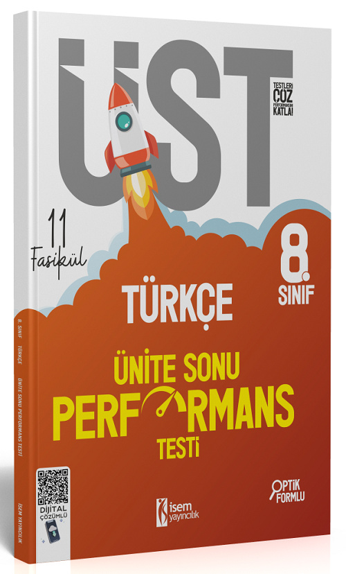 İsem 8. Sınıf Türkçe ÜST Ünite Sonu Performans Testi 11 Fasikül İsem Yayıncılık