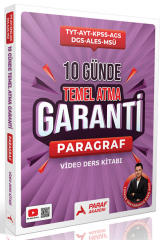 Paraf Akademi YKS TYT AYT KPSS MEB-AGS MSÜ DGS ALES Paragraf 10 Günde Temel Atma Garanti Video Ders Kitabı Paraf Akademi Yayınları