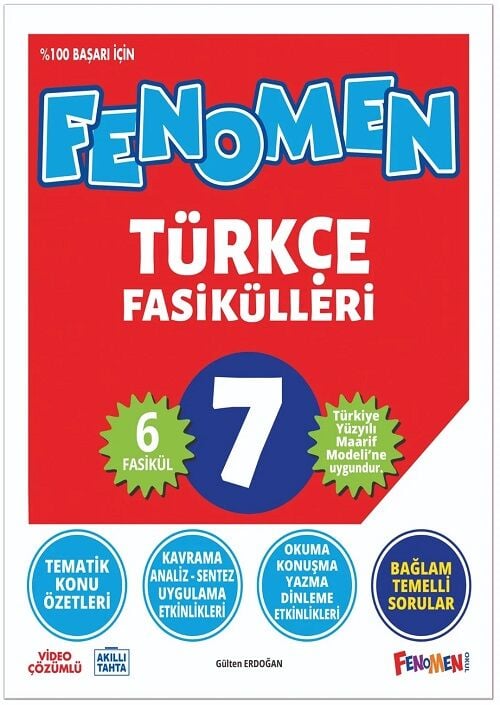 Fenomen Okul 7. Sınıf Türkçe Fenomen Maarif Modeli 6 Fasikül Set Fenomen Okul Yayınları