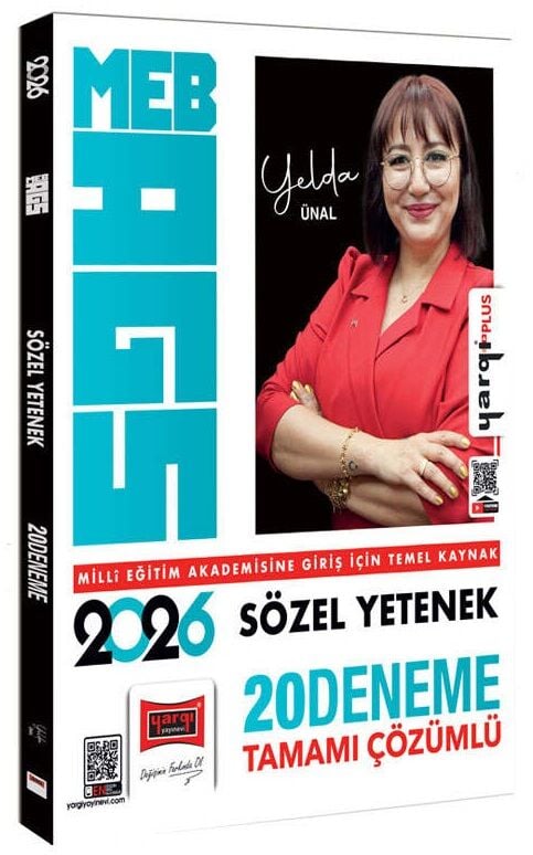 Yargı 2026 MEB-AGS Sözel Yetenek 20 Deneme Çözümlü - Yelda Ünal Yargı Yayınları
