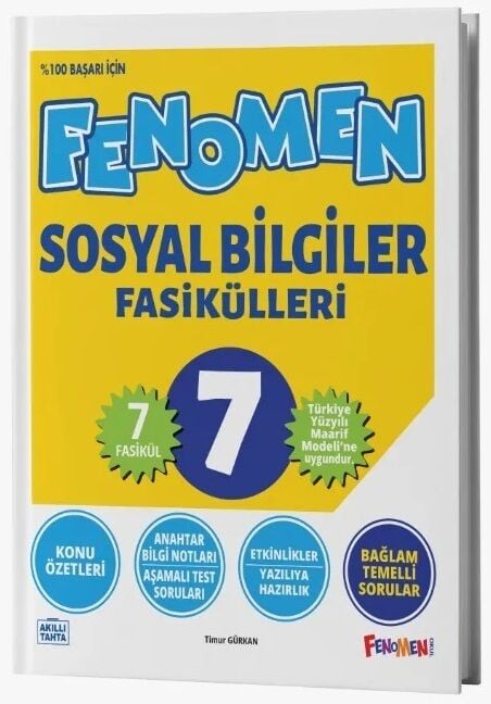 Fenomen Okul 7. Sınıf Sosyal Bilgiler Fenomen Maarif Modeli 7 Fasikül Set Fenomen Okul Yayınları