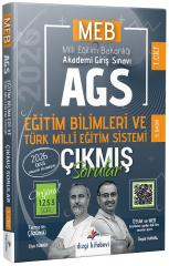 YENİ AGS - Dizgi Kitap 2026 MEB-AGS Eğitim Bilimleri ve Türk Milli Eğitim Sistemi Çıkmış Sorular Çözümlü - Ziya Sümer, Özgür Hamal Dizgi Kitap