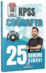 Dizgi Kitap KPSS Coğrafya 25 Deneme Çözümlü - Murat Çakır Dizgi Kitap