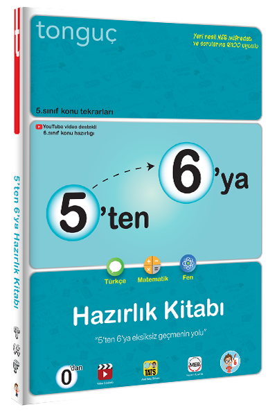 Tonguç 5 ten 6 ya Hazırlık Kitabı Tonguç Akademi