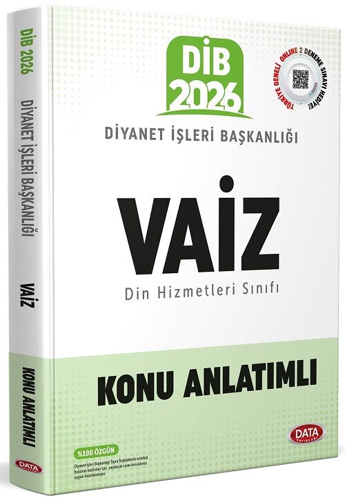 Data 2026 GYS DİB Diyanet İşleri Başkanlığı Vaiz Konu Anlatımlı Görevde Yükselme Data Yayınları