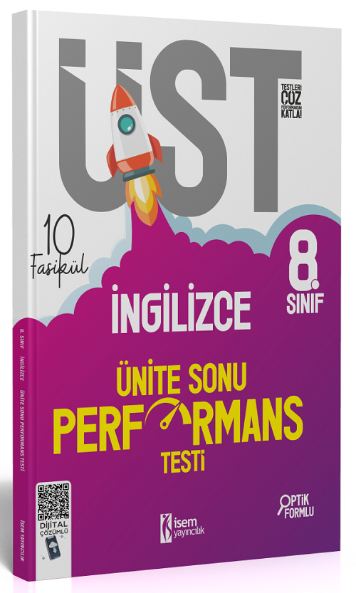 İsem 8. Sınıf İngilizce ÜST Ünite Sonu Performans Testi 10 Fasikül İsem Yayıncılık