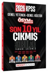 İndeks Akademi 2026 KPSS Genel Yetenek Genel Kültür ÖSYM nin İndeksi Çıkmış Sorular Son 10 Yıl Çözümlü İndeks Akademi Yayıncılık