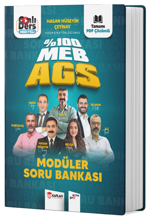 Kaplan Akademi MEB-AGS Modüler Soru Bankası Çözümlü - Hasan Hüseyin Çetinay Kaplan Akademi