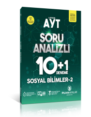 Puan YKS AYT Sosyal Bilimler 2 Soru Analizi 10+1 Deneme Puan Yayınları