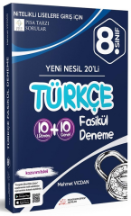 Paragrafın Şifresi 8. Sınıf Türkçe 20 Fasikül Deneme - Mehmet Vicdan Paragrafın Şifresi Yayınları