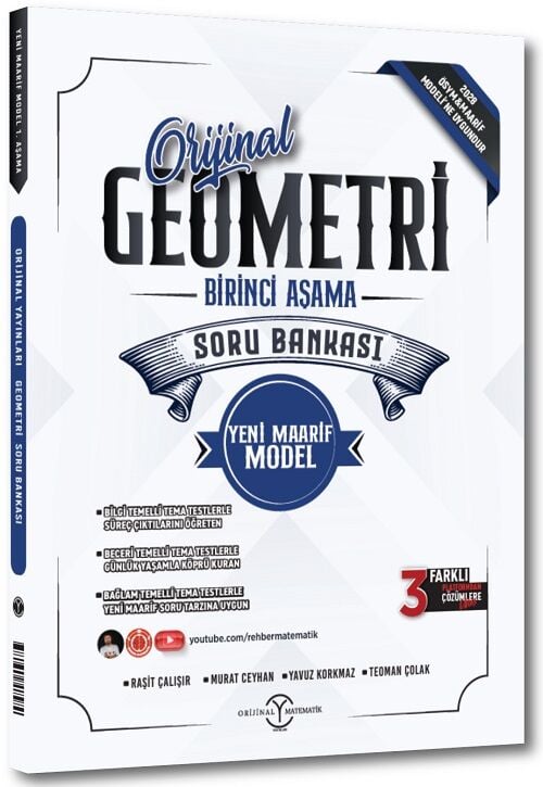 Orijinal 2028 YKS TYT Geometri Orijinal Maarif Model Soru Bankası 1. Aşama Orijinal Yayınları