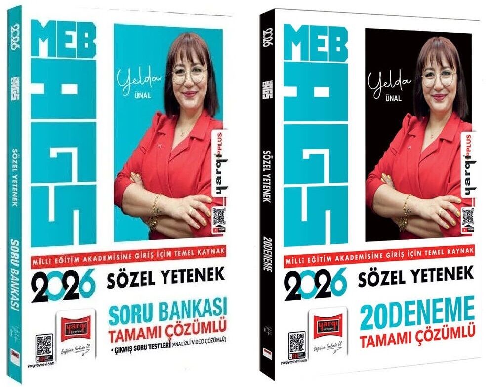 Yargı 2026 MEB-AGS Sözel Yetenek Soru Bankası + 20 Deneme 2 li Set - Yelda Ünal Yargı Yayınları