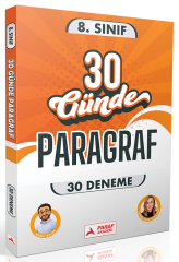 Paraf Akademi 8. Sınıf 30 Günde Paragraf 30 Deneme - Mesut Bayraktar, Duygu Akkaya Salman Paraf Akademi Yayınları