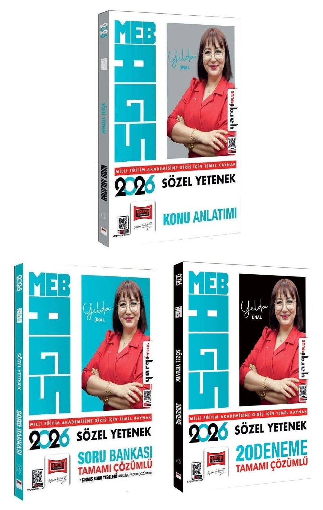 Yargı 2026 MEB-AGS Sözel Yetenek Konu Anlatımı + Soru Bankası + 20 Deneme 3 lü Set - Yelda Ünal Yargı Yayınları