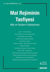 Seçkin Mal Rejiminin Tasfiyesi 4. Baskı - Fatih Karamercan Seçkin Yayınları