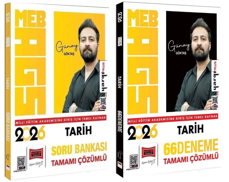 Yargı 2026 MEB-AGS Tarih Soru Bankası + 66 Deneme 2 li Set - Günay Göktaş Yargı Yayınları