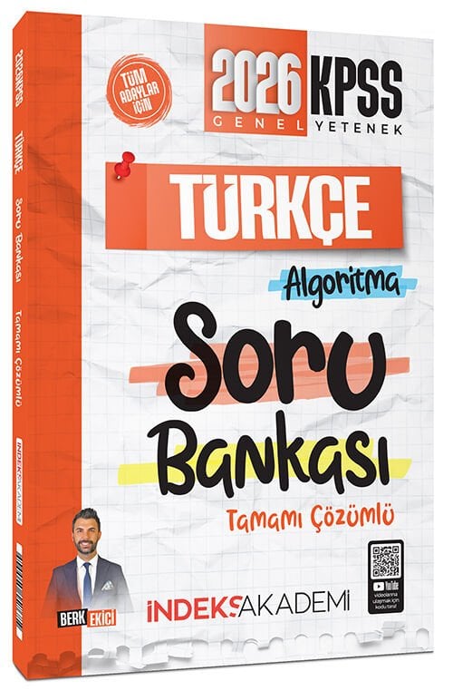 İndeks Akademi 2026 KPSS Türkçe Algoritma Soru Bankası Çözümlü - Berk Ekici İndeks Akademi Yayıncılık