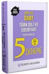 Öğreti 2025 ÖABT MEB-AGS Türk Dili ve Edebiyatı Öğretmenliği 5 Deneme Çözümlü Öğreti Akademi