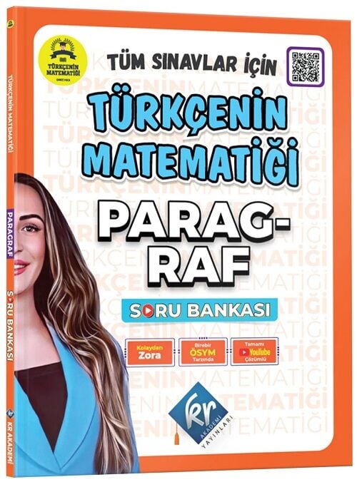 SÜPER FİYAT - KR Akademi YKS TYT AYT KPSS Paragraf Türkçenin Matematiği Soru Bankası - Gamze Özdin KR Akademi Yayınları