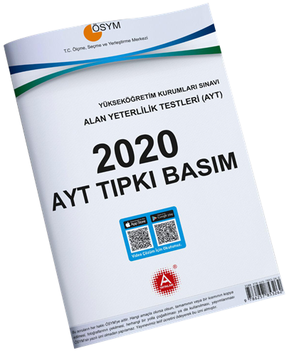 A Yayınları 2020 YKS AYT Tıpkı Basım Çıkmış Sorular A Yayınları