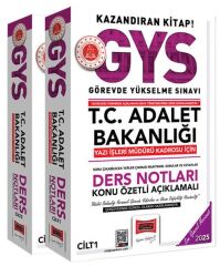 Yargı 2025 GYS Adalet Bakanlığı Yazı İşleri Müdürü Kadrosu İçin Konu Özetli Açıklamalı Ders Notları Seti Görevde Yükselme Yargı Yayınları