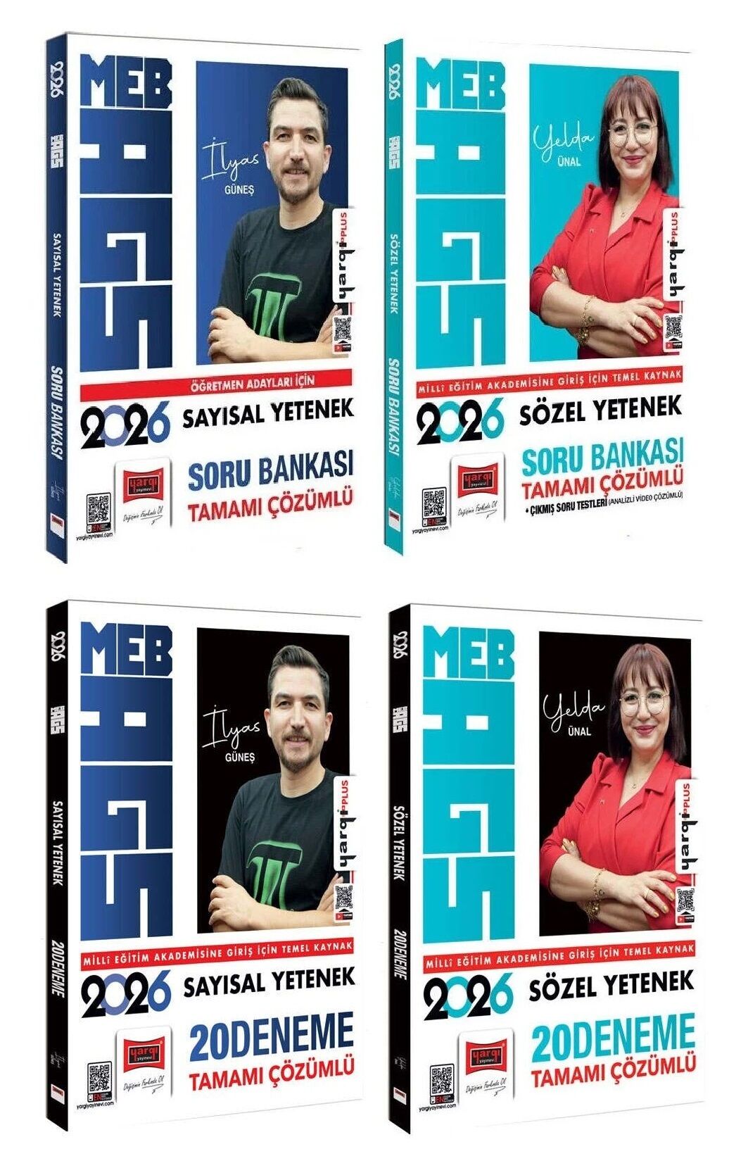 Yargı 2026 MEB-AGS Sayısal + Sözel Yetenek Soru Bankası + 20+20 Deneme 4 lü Set Yargı Yayınları