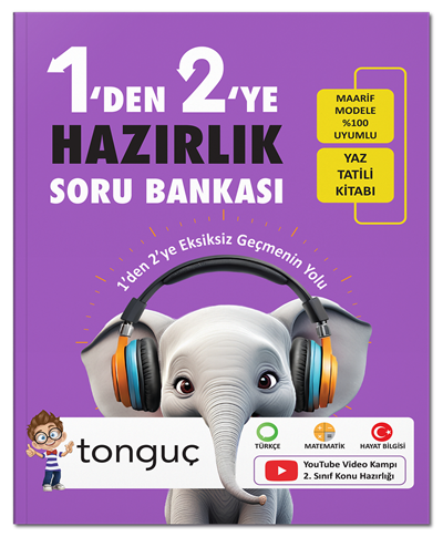 Tonguç 1 den 2 ye Hazırlık Soru Bankası Tonguç Akademi