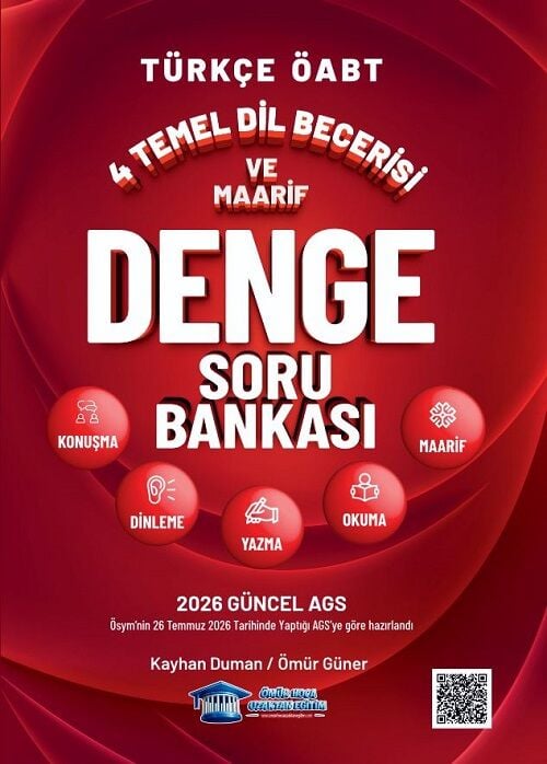 Ömür Güner ÖABT MEB-AGS Türkçe 4 Temel Dil Becerisi ve Maarif Denge Soru Bankası Çözümlü - Kayhan Duman, Ömür Güner Ömür Hoca Uzaktan Eğitim