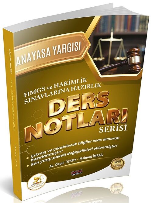 Savaş 2026 HUKAL HMGS Hakimlik Anayasa Yargısı Ders Notları 2. Baskı Savaş Yayınları