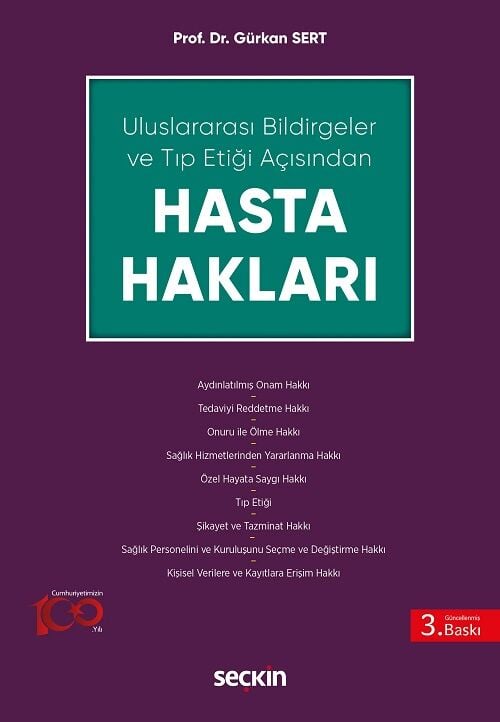 Seçkin Hasta Hakları 3. Baskı - Gürkan Sert Seçkin Yayınları