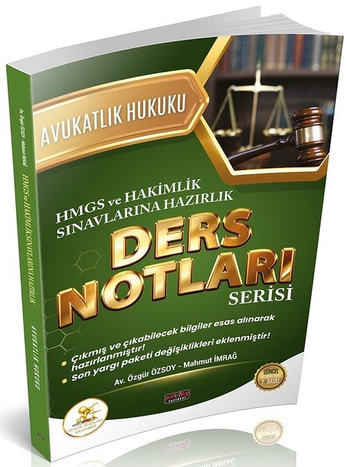 Savaş 2026 HUKAL HMGS Hakimlik Avukatlık Hukuku Ders Notları 2. Baskı Savaş Yayınları