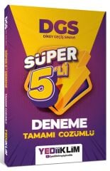 Yediiklim 2027 DGS Süper 5 li Deneme Çözümlü Yediiklim Yayınları