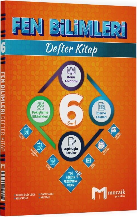 Mozaik 6. Sınıf Fen Bilimleri Konu Anlatımı Defter Kitap Mozaik Yayınları