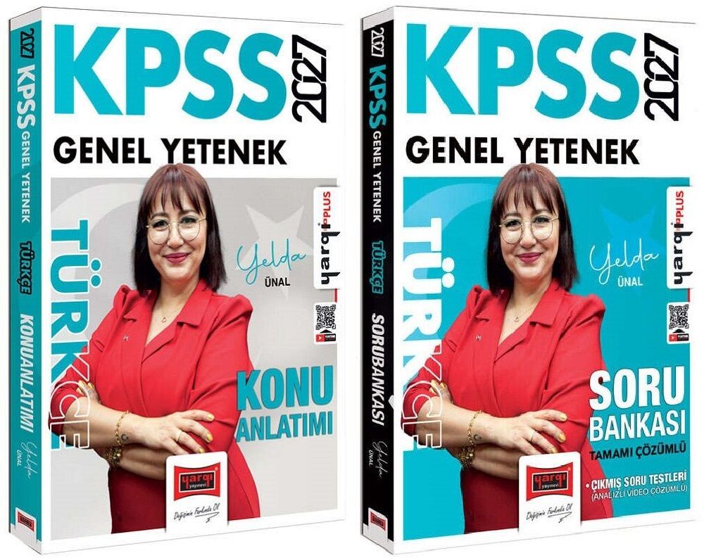 Yargı 2027 KPSS Türkçe Konu Anlatımı + Soru Bankası 2 li Set - Yelda Ünal Yargı Yayınları