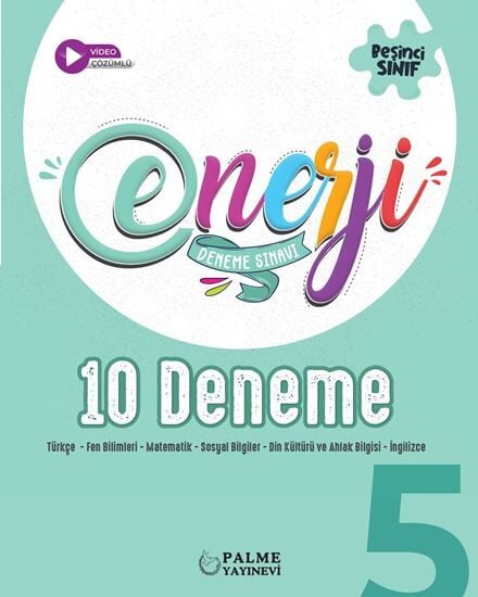 Palme 5. Sınıf Tüm Dersler Enerji 10 Deneme Çözümlü Palme Yayınları