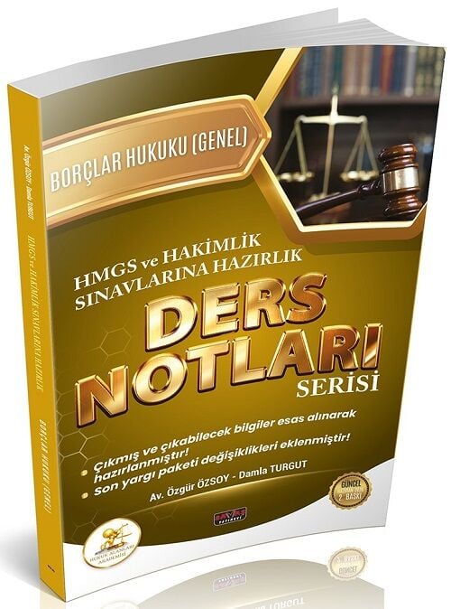 Savaş 2026 HUKAL HMGS Hakimlik Borçlar Hukuku Genel Hükümler Ders Notları 2. Baskı Savaş Yayınları